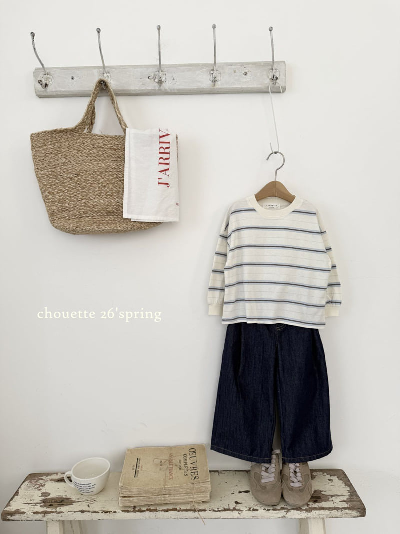 Chouette - Korean Children Fashion - #discoveringself - Non-Fade Denim Pleated Pants - 4