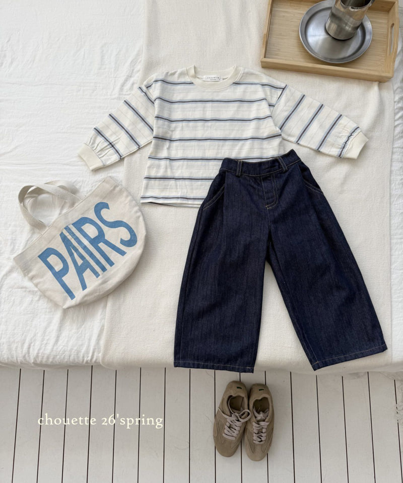Chouette - Korean Children Fashion - #kidsstore - Non-Fade Denim Pleated Pants - 6