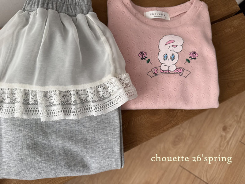 Chouette - Korean Children Fashion - #magicofchildhood - Rose Bunny Tee - 6