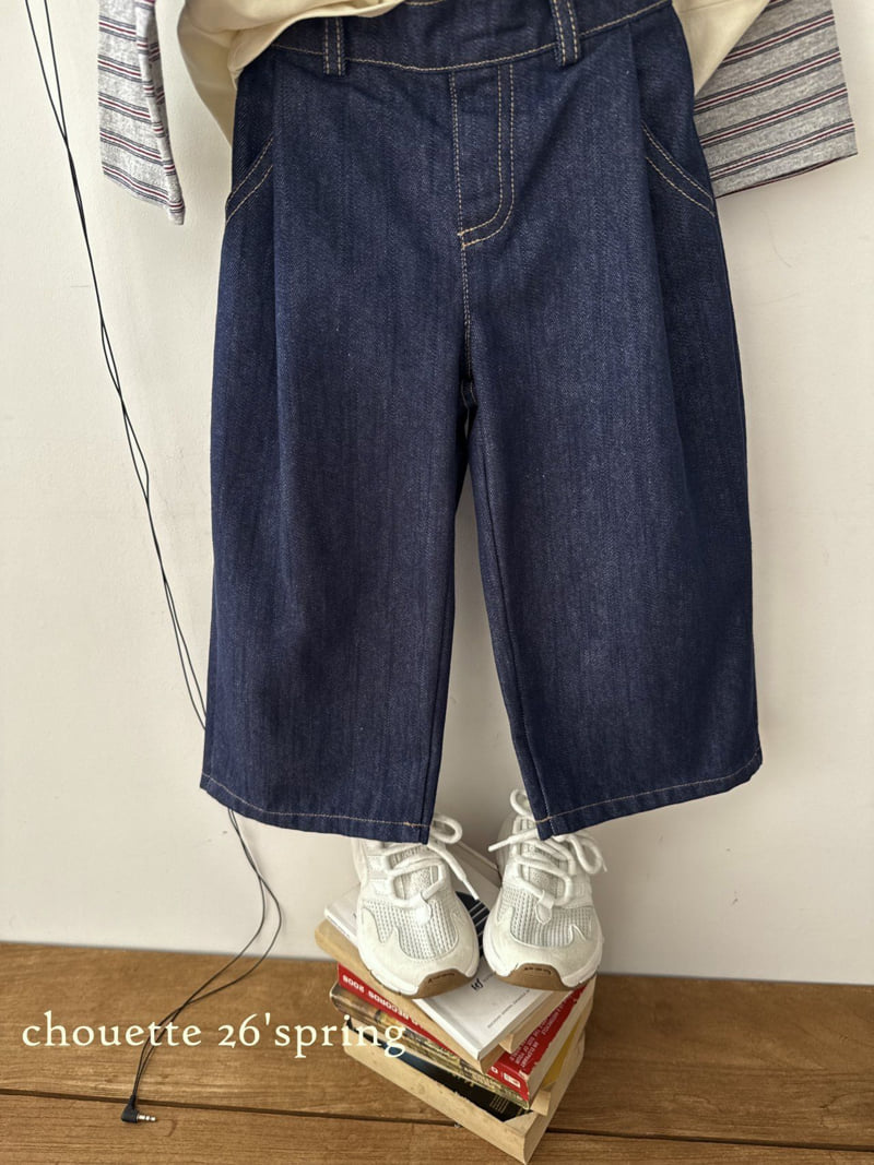 Chouette - Korean Children Fashion - #magicofchildhood - Non-Fade Denim Pleated Pants - 10
