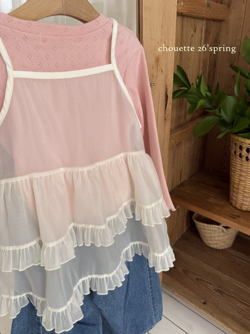Chouette - Korean Children Fashion - #todddlerfashion - Frill Tiered Bustier - 6