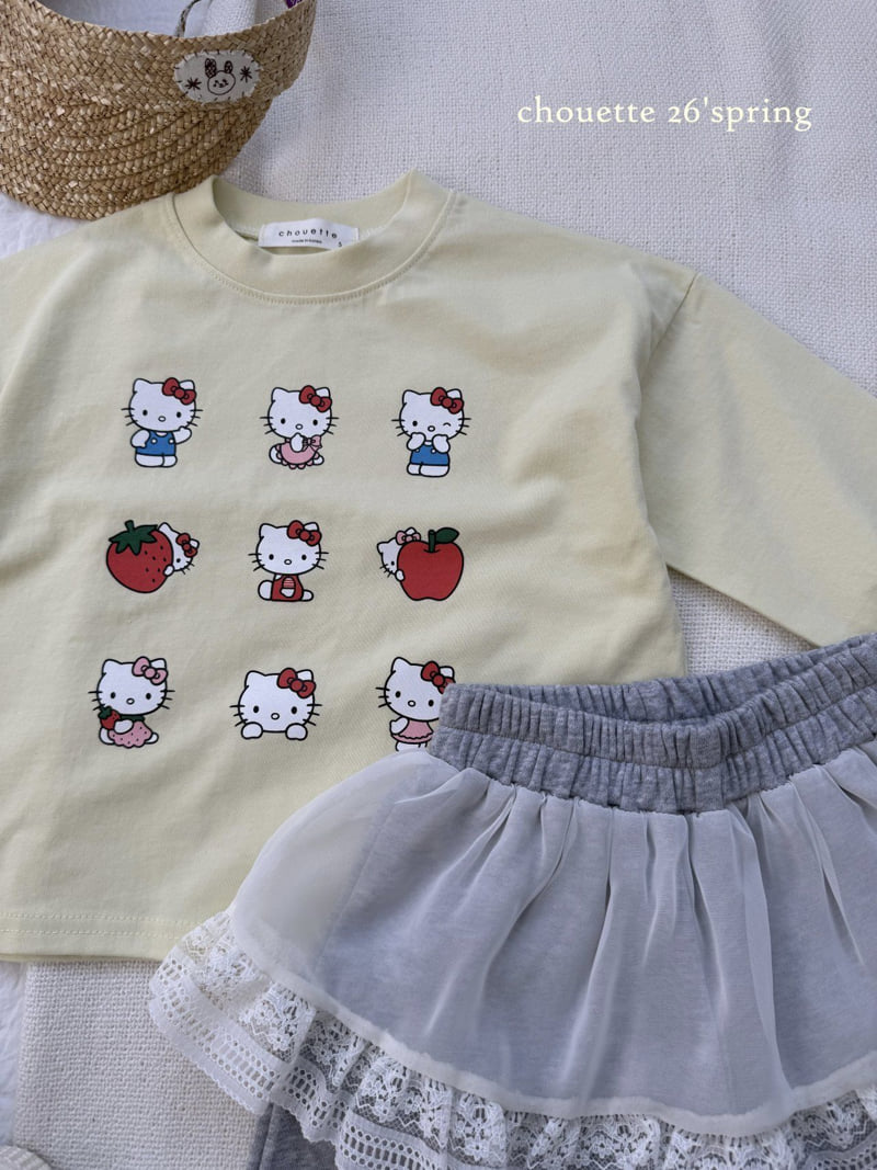 Chouette - Korean Children Fashion - #toddlerclothing - Kitty Tee - 9