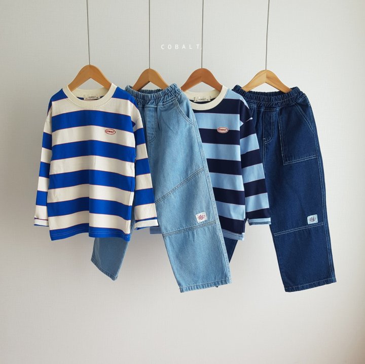 Cobalt - Korean Children Fashion - #designkidswear - C Multi Stripe Tee - 7