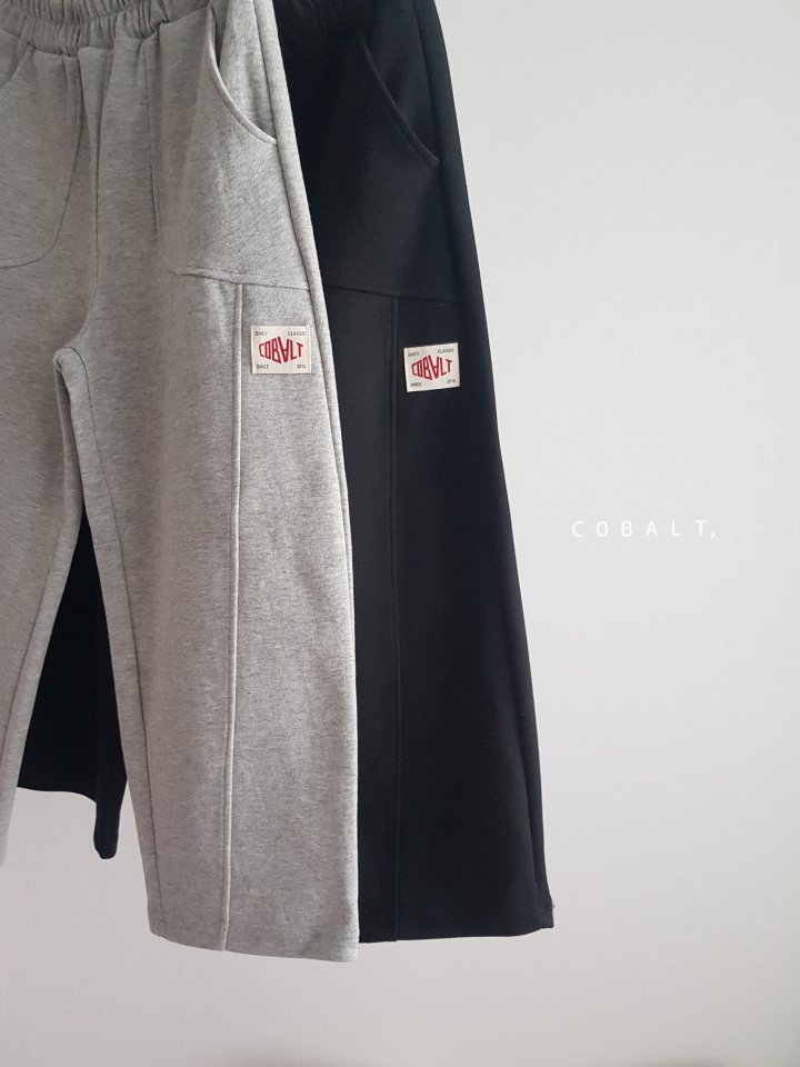 Cobalt - Korean Children Fashion - #discoveringself - Curve Line Pants