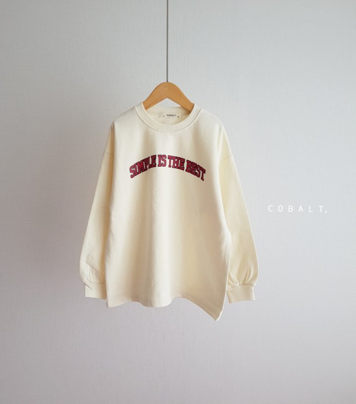 Cobalt - Korean Children Fashion - #fashionkids - Simple Sweatshirt Tee - 3
