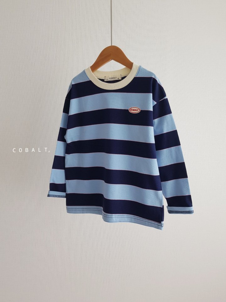 Cobalt - Korean Children Fashion - #kidsshorts - C Multi Stripe Tee - 10