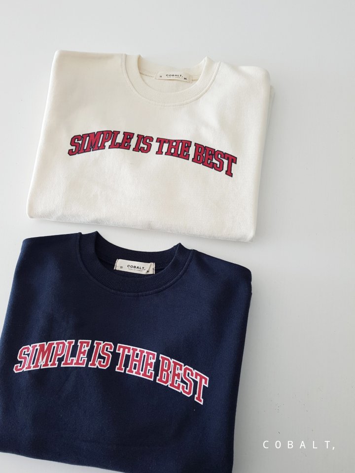 Cobalt - Korean Children Fashion - #kidsstore - Simple Sweatshirt Tee - 5