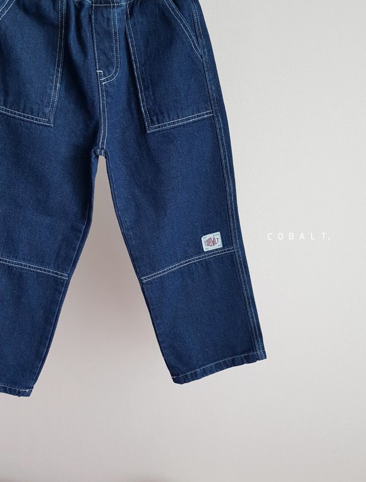 Cobalt - Korean Children Fashion - #kidsstore - Fatigue Denim Pants - 2