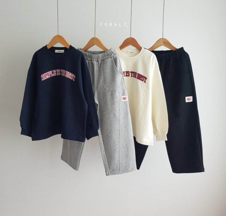 Cobalt - Korean Children Fashion - #kidzfashiontrend - Simple Sweatshirt Tee - 6