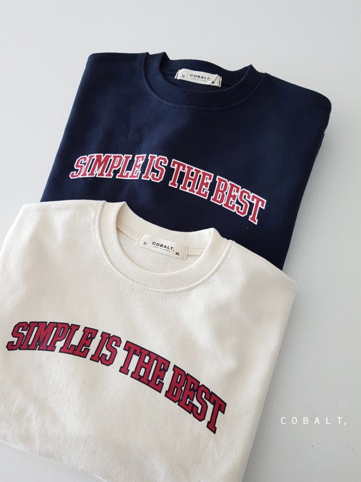 Cobalt - Korean Children Fashion - #minifashionista - Simple Sweatshirt Tee - 10