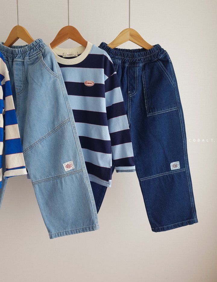 Cobalt - Korean Children Fashion - #minifashionista - Fatigue Denim Pants - 7