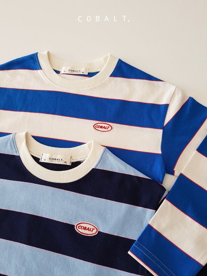 Cobalt - Korean Children Fashion - #toddlerclothing - C Multi Stripe Tee - 4