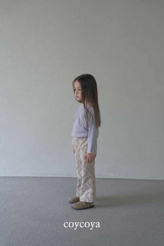 Coycoya - Korean Children Fashion - #kidzfashiontrend - Jacquard Bootcut Pants - 4