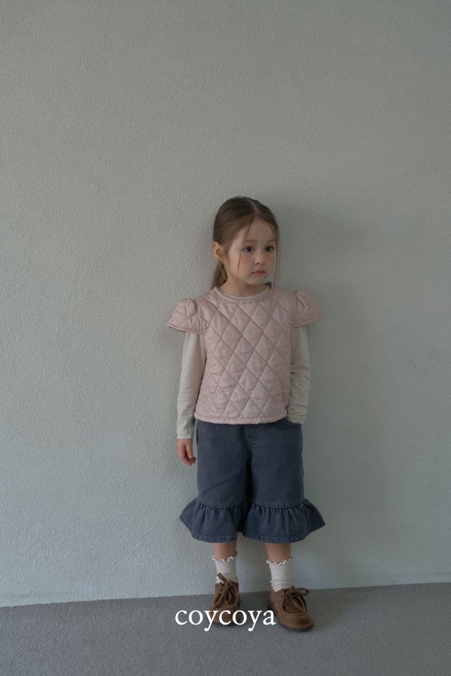 Coycoya - Korean Children Fashion - #childofig - Miyu Cap Sleeve Blouse - 5