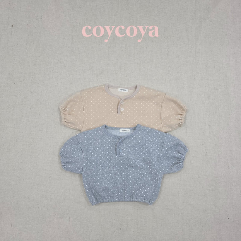 Coycoya - Korean Children Fashion - #childrensboutique - Dot Button Tee