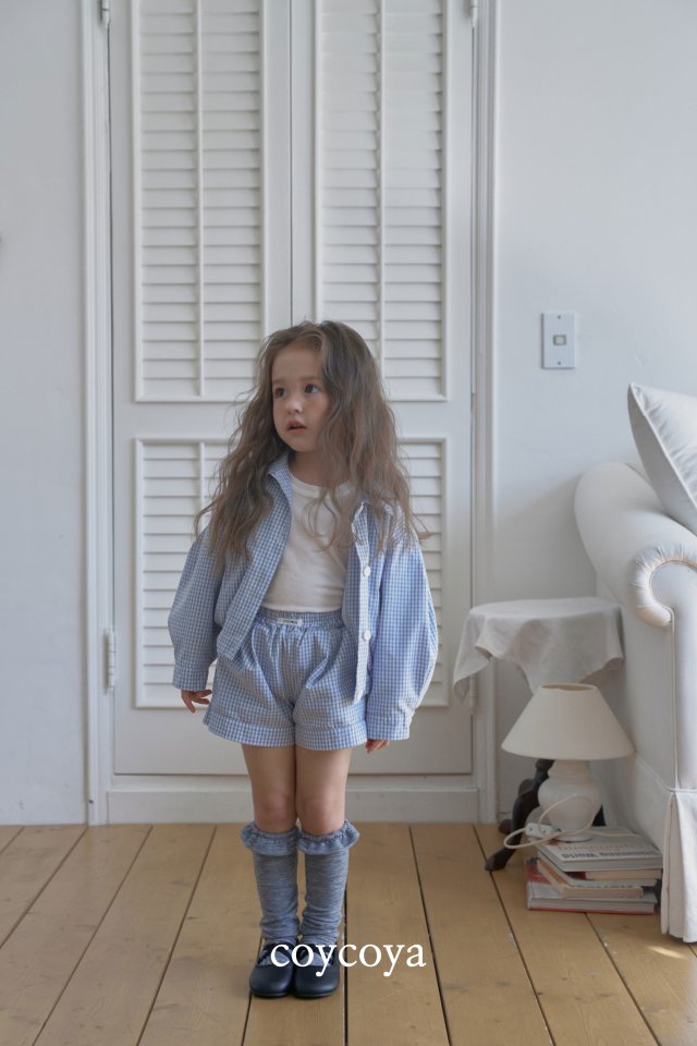 Coycoya - Korean Children Fashion - #designkidswear - Palms Check Shorts - 4