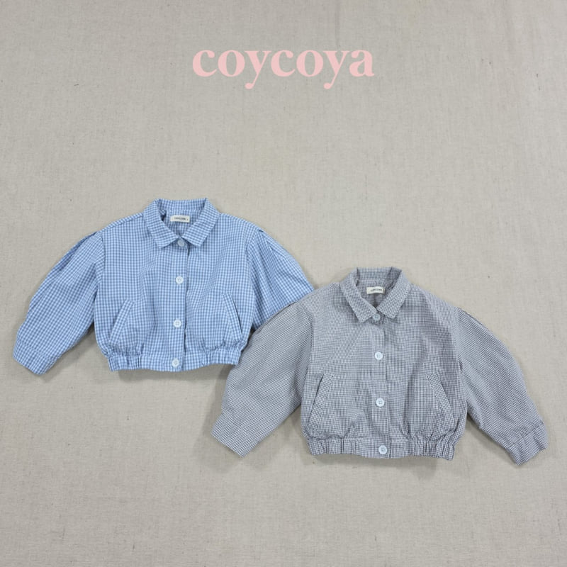Palms Check Jacket by Coycoya for Child - view 1