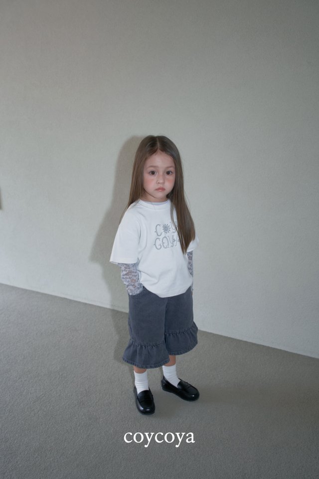 Coycoya - Korean Children Fashion - #fashionkids - Denim Frill Pants - 12