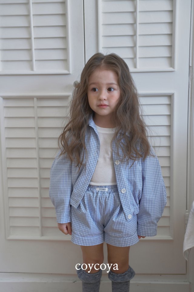 Coycoya - Korean Children Fashion - #fashionkids - Palms Check Shorts - 5