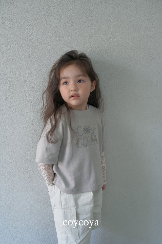 Coycoya - Korean Children Fashion - #kidsshorts - Shy Flower Tee - 12