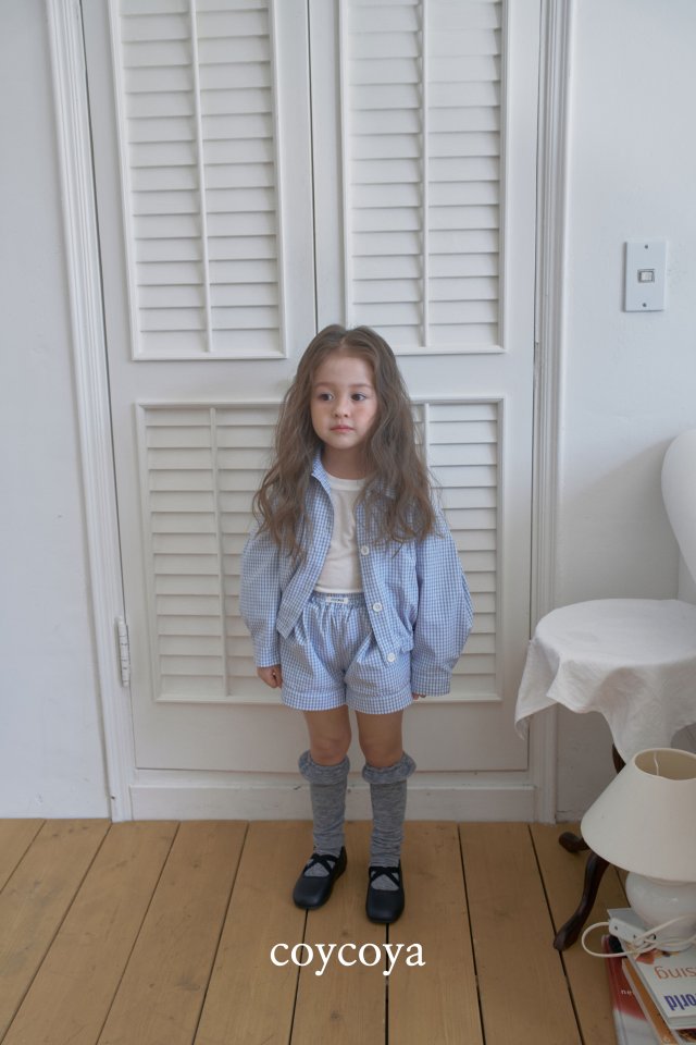 Coycoya - Korean Children Fashion - #kidsshorts - Palms Check Shorts - 6