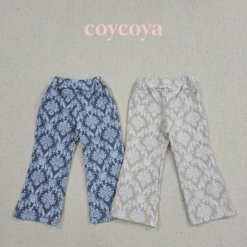 Coycoya - Korean Children Fashion - #kidsshorts - Jacquard Bootcut Pants