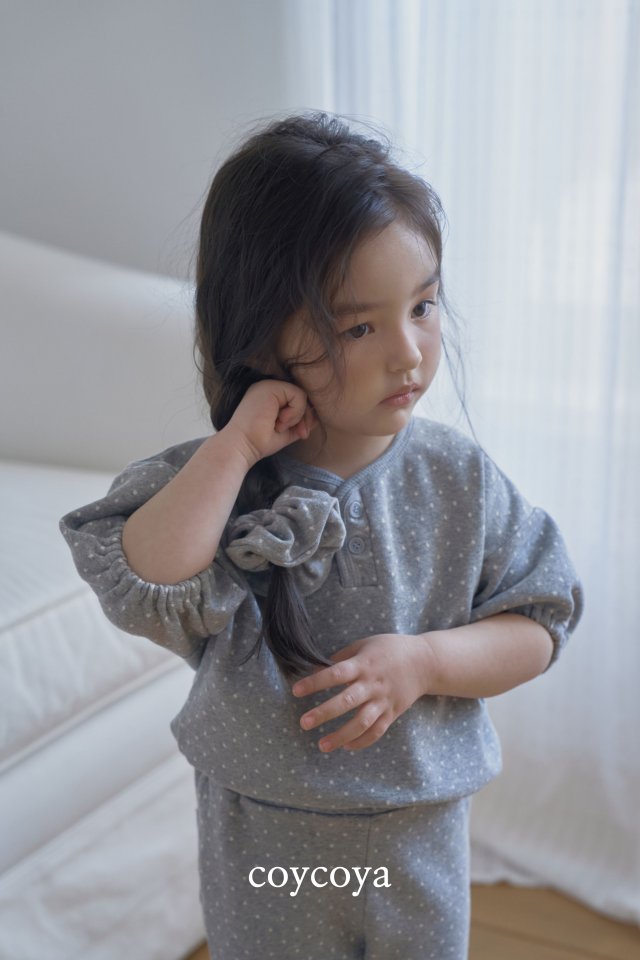 Coycoya - Korean Children Fashion - #kidsshorts - Dot Button Tee - 5