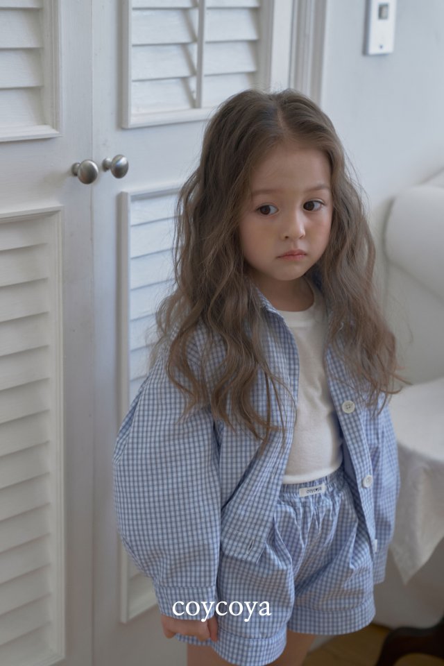 Coycoya - Korean Children Fashion - #kidsstore - Palms Check Shorts - 7