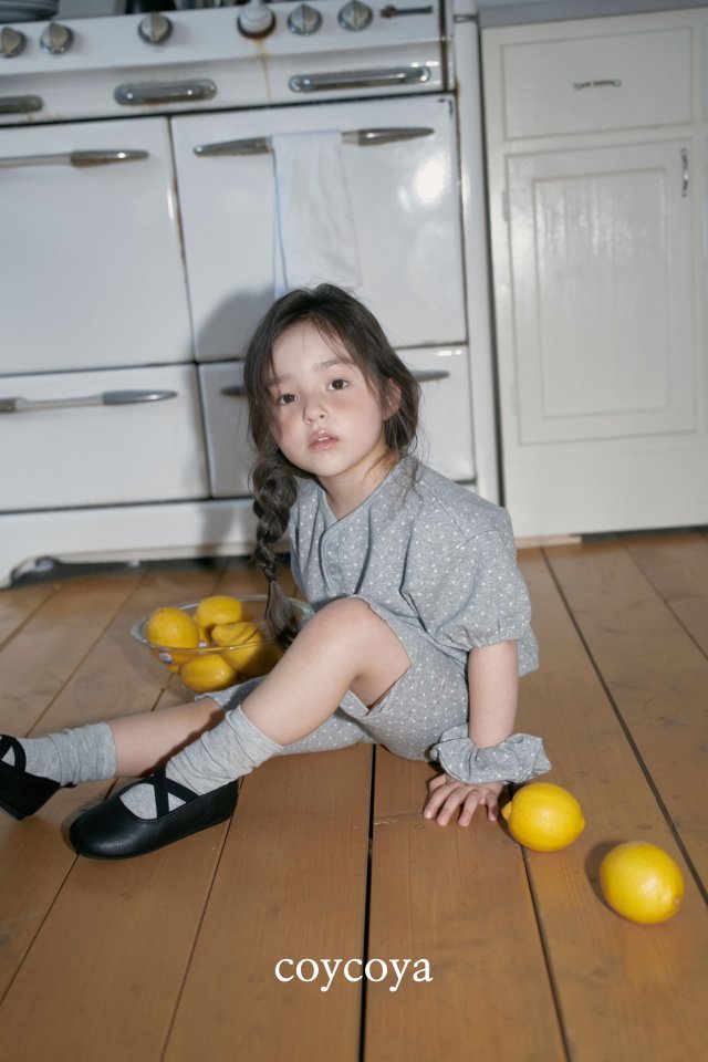Coycoya - Korean Children Fashion - #kidsstore - Dot Button Tee - 6