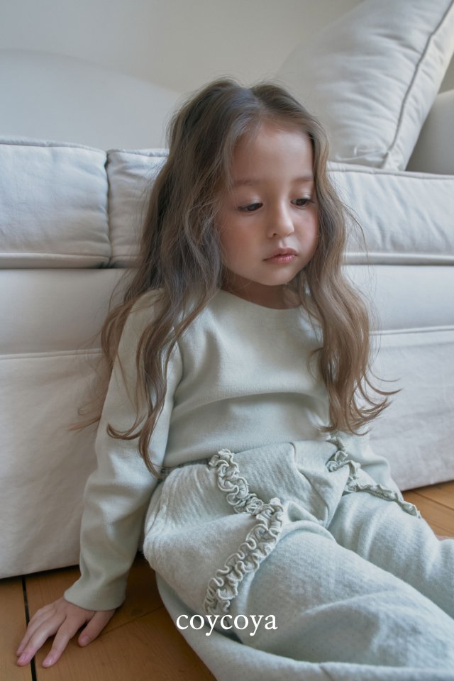 Coycoya - Korean Children Fashion - #littlefashionista - Cottage Frill Jogger Pants - 5