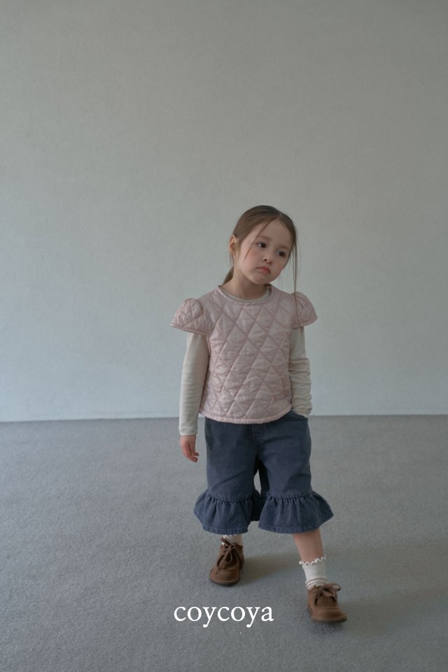 Coycoya - Korean Children Fashion - #littlefashionista - Denim Frill Pants - 3