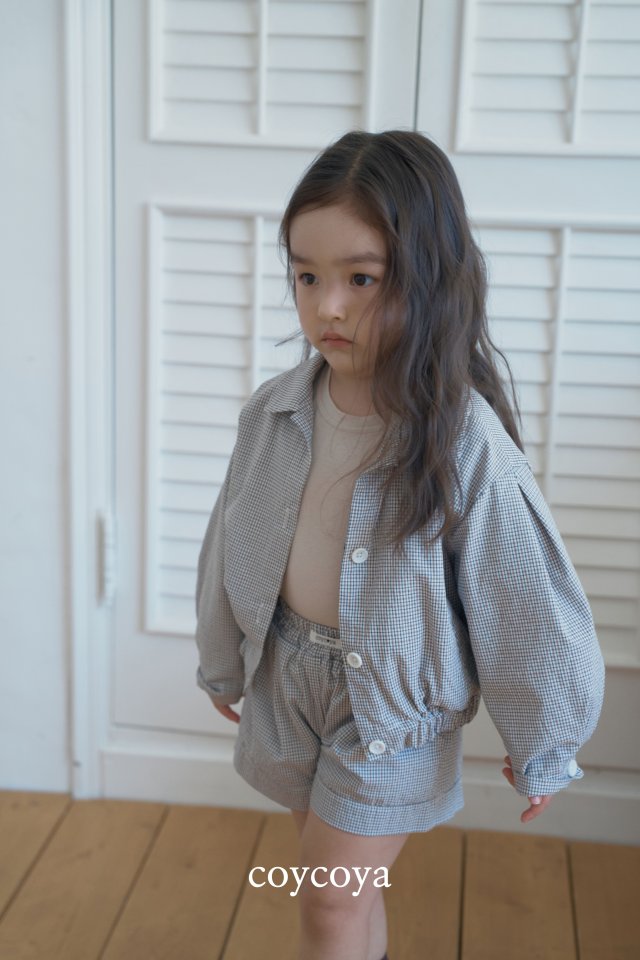 Palms Check Jacket by Coycoya for Child - view 7