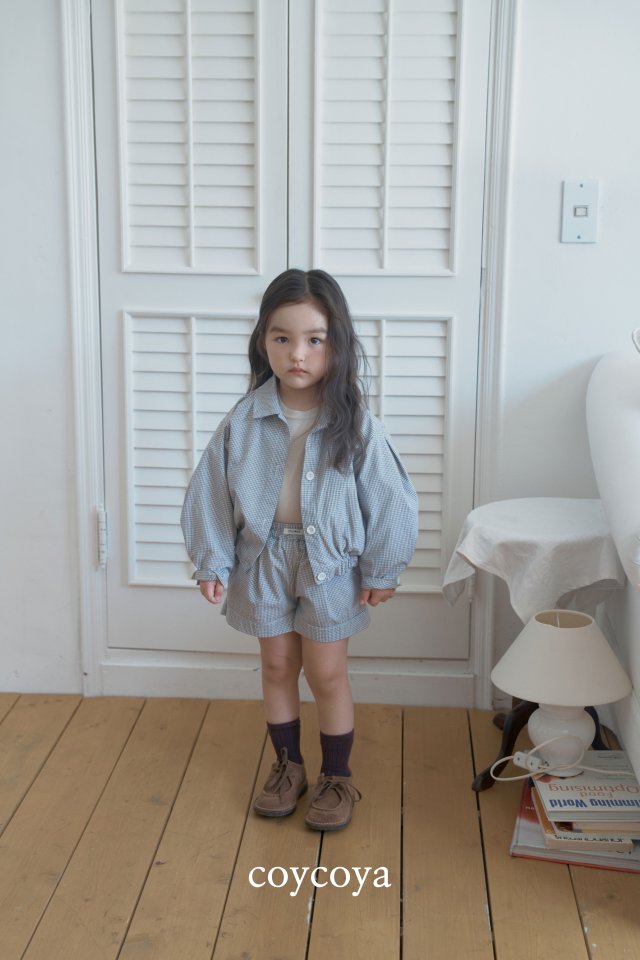 Coycoya - Korean Children Fashion - #magicofchildhood - Palms Check Shorts - 11