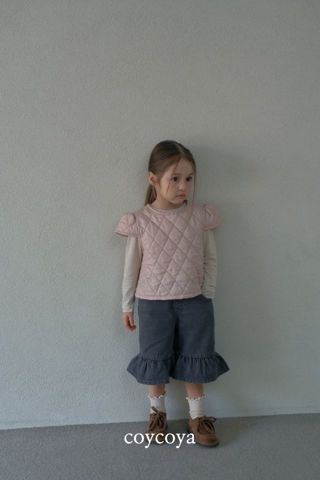 Coycoya - Korean Children Fashion - #minifashionista - Denim Frill Pants - 5