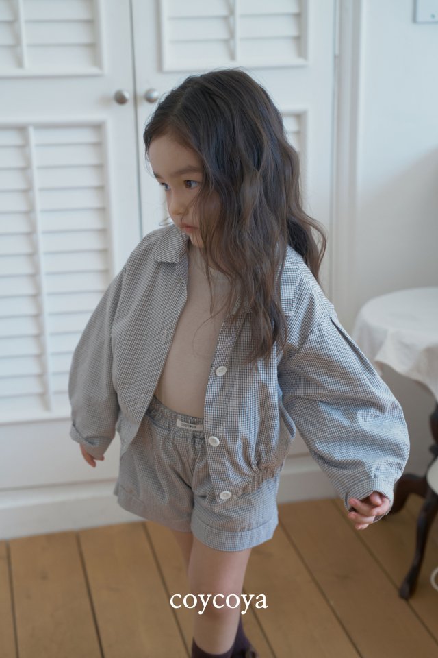 Coycoya - Korean Children Fashion - #minifashionista - Palms Check Shorts - 12