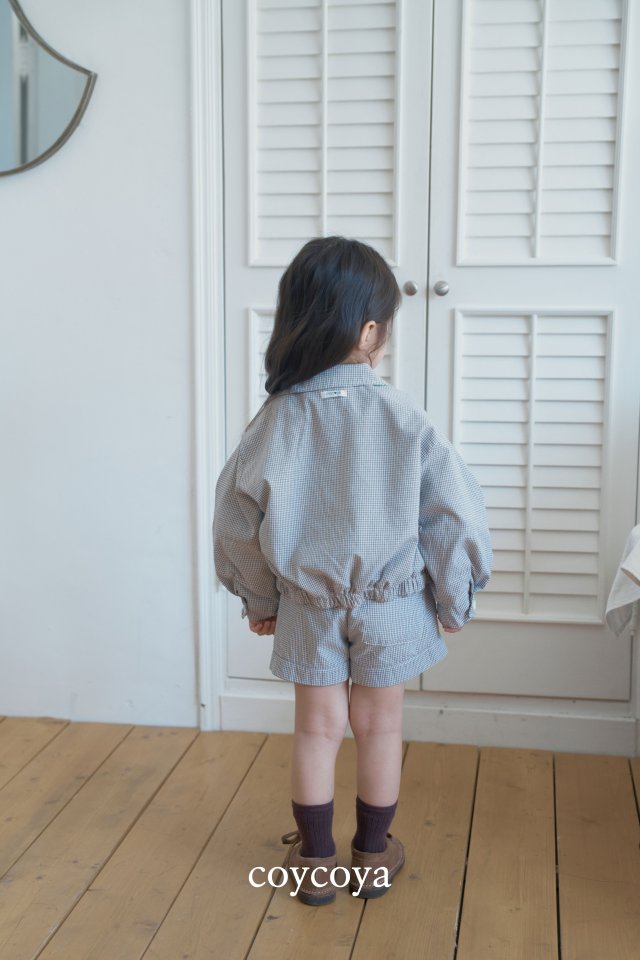 Palms Check Jacket by Coycoya for Child - view 10