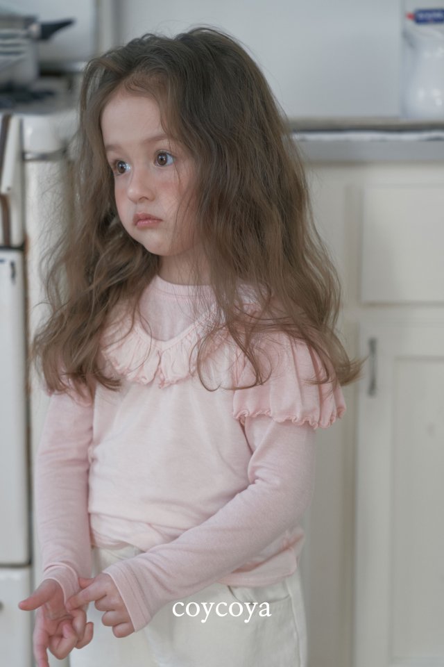 Coycoya - Korean Children Fashion - #prettylittlegirls - Rosy Frill Sleeveless Top - 3