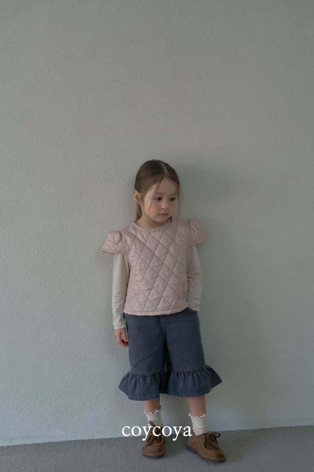 Coycoya - Korean Children Fashion - #toddlerclothing - Miyu Cap Sleeve Blouse - 4