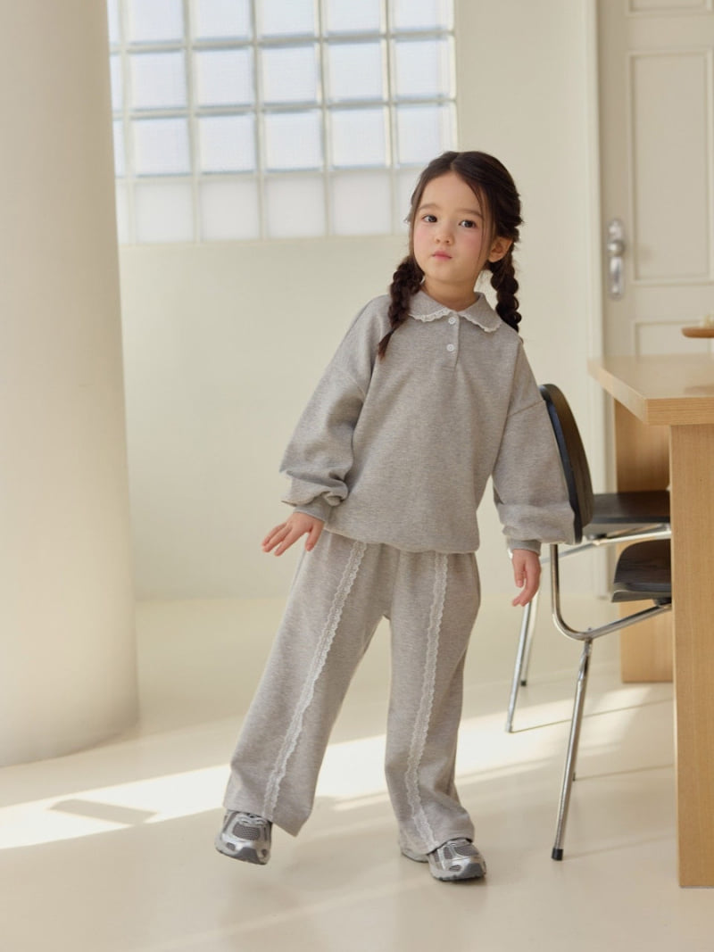 Daily Bebe - Korean Children Fashion - #Kfashion4kids - Lace Point Setup - 11