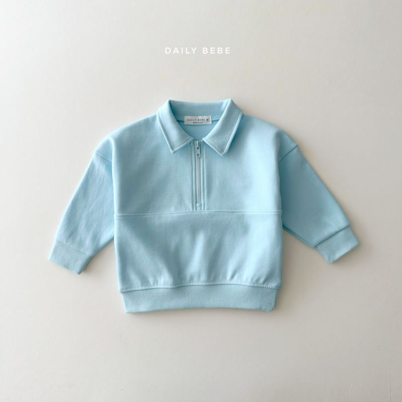 Daily Bebe - Korean Children Fashion - #Kfashion4kids - Half Zip Set - 7