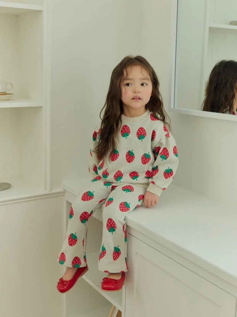Daily Bebe - Korean Children Fashion - #childofig - Strawberry Bootcut Set - 11