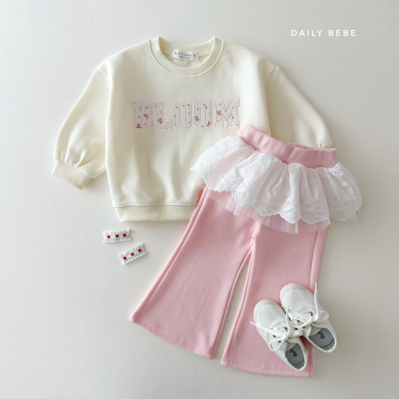 Daily Bebe - Korean Children Fashion - #childofig - Bloom Sweatshirt - 5