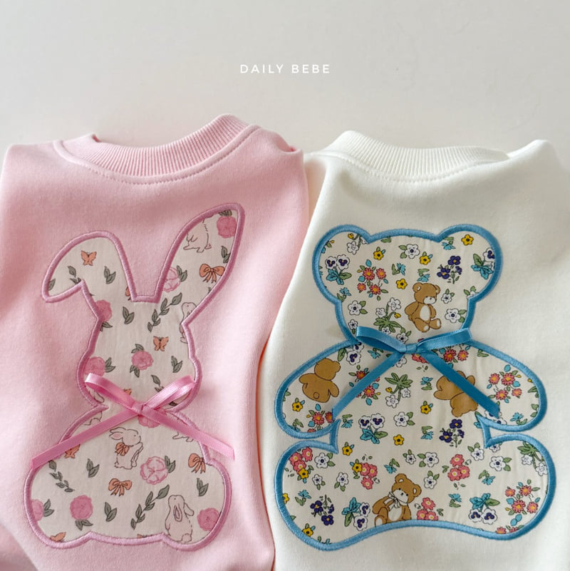 Daily Bebe - Korean Children Fashion - #childofig - Floral Sweatshirt - 3
