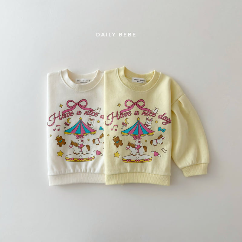 Daily Bebe - Korean Children Fashion - #childofig - Merry-Go-Round Sweatshirt