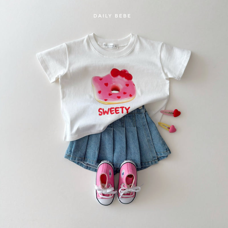 Daily Bebe - Korean Children Fashion - #childrensboutique - Denim Skirt - 6