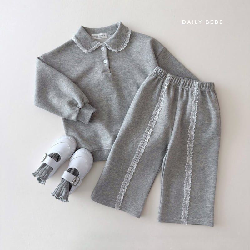 Daily Bebe - Korean Children Fashion - #childofig - Lace Point Setup - 4