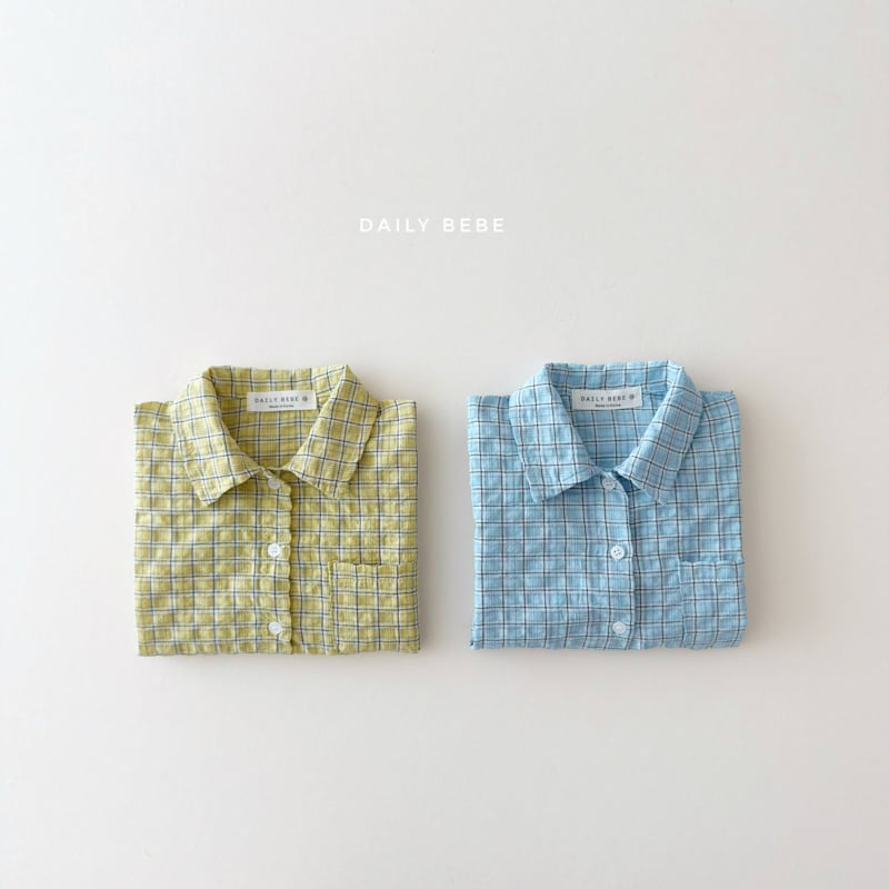 Daily Bebe - Korean Children Fashion - #childrensboutique - Check Shirt
