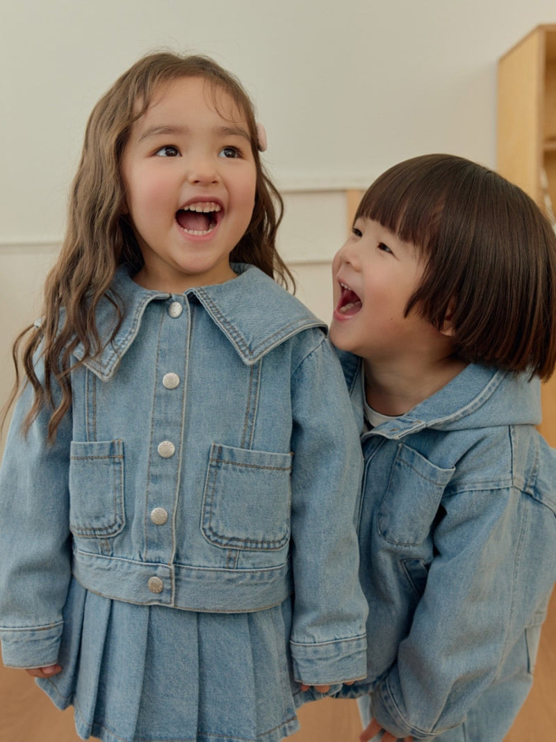 Daily Bebe - Korean Children Fashion - #childrensboutique - Hooded Denim Jacket - 11