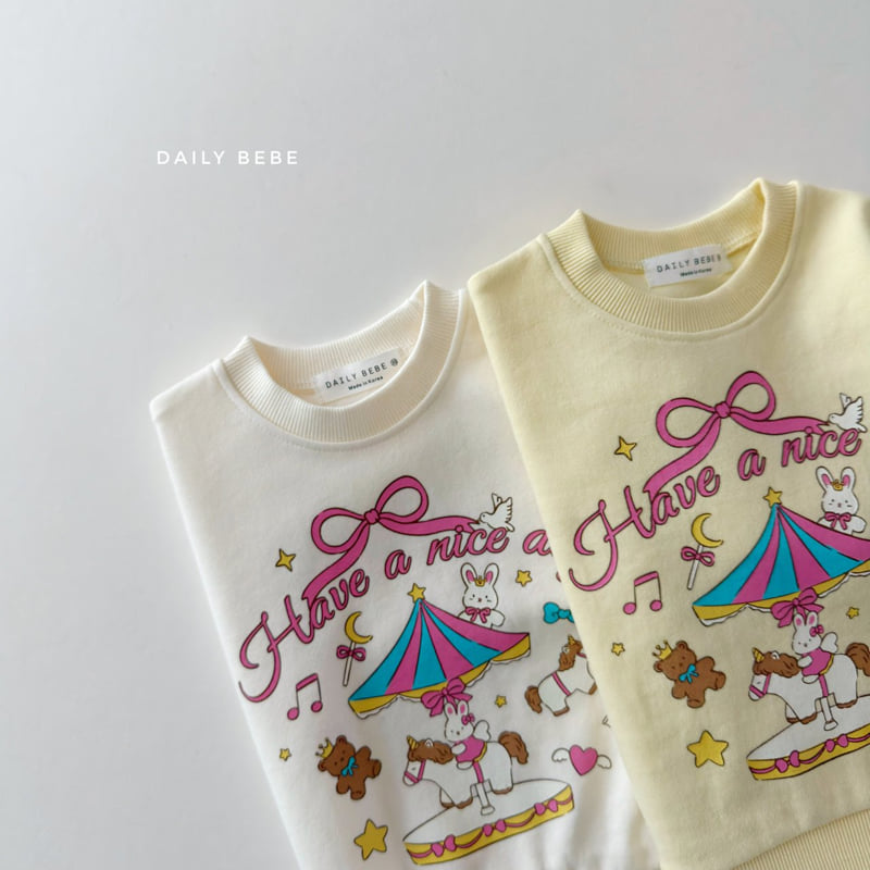 Daily Bebe - Korean Children Fashion - #childrensboutique - Merry-Go-Round Sweatshirt - 3