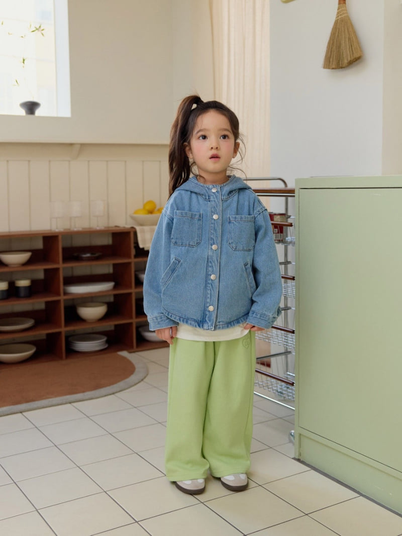 Daily Bebe - Korean Children Fashion - #designkidswear - Hooded Denim Jacket - 12